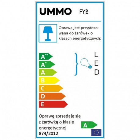 UMMO FYLLO B biała lampa ścienna / kinkiet FYB11000