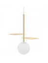 UMMO FYLLO A gold pendant lamp with brass leaves FYA131P0