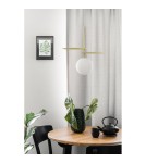 Pendant lamps spheres - UMMO FYLLO A gold pendant lamp with brass leaves FYA131P0 - product 2