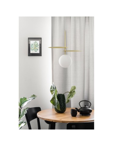 UMMO FYLLO A gold pendant lamp with brass leaves FYA131P0 - product 2