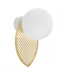 Wall lamps - UMMO FYLLO B gold wall lamp / wall sconce with brass leaf FYB13000 - product 1