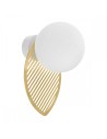 UMMO FYLLO B gold wall lamp / wall sconce with brass leaf FYB13000