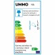 UMMO HANEA czarna lampa ścienna / kinkiet HA012000