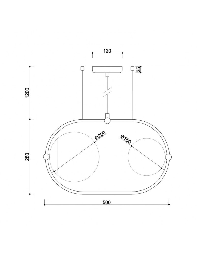 Pendant lamps spheres - UMMO KOBAN A black ceiling pendant lamp KOA222P0 - product kolory-swiatla.pl 5