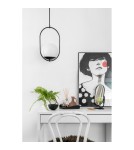 Pendant lamps spheres - UMMO KOBAN B black ceiling pendant lamp KOB122P0 - product 2