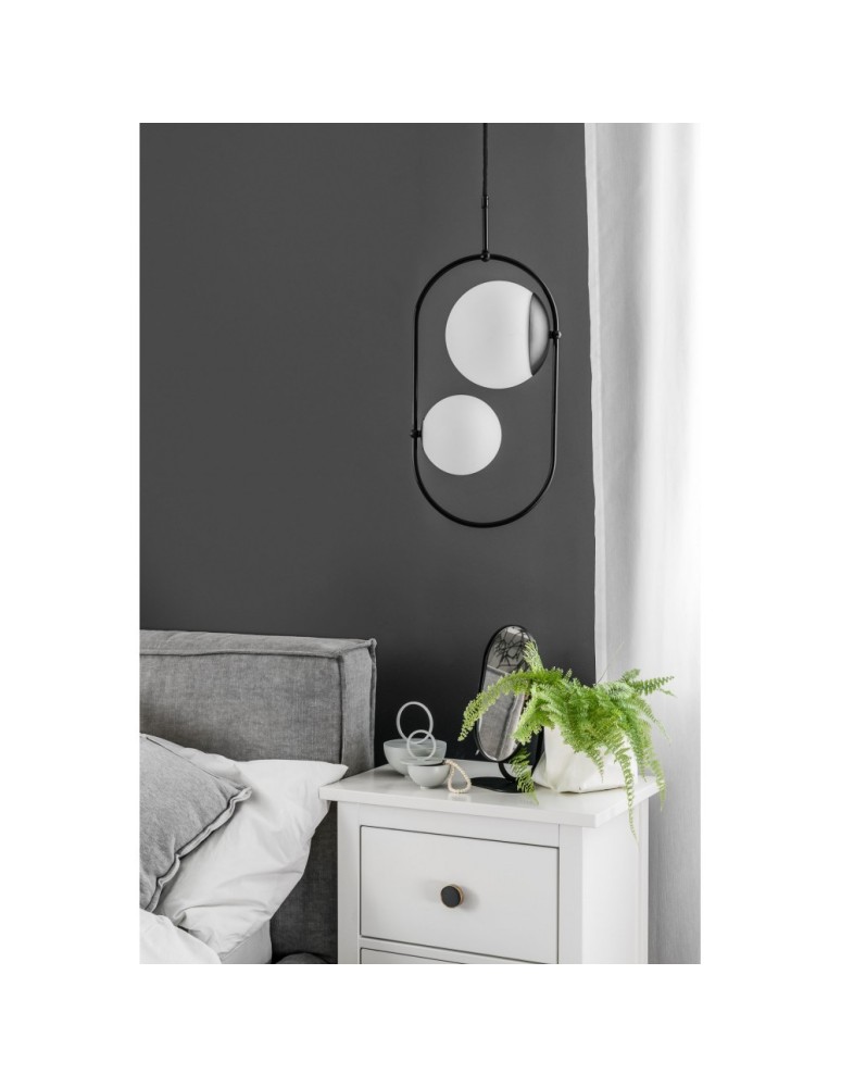 Pendant lamps spheres - UMMO KOBAN C black ceiling pendant lamp KOC222P0 - product kolory-swiatla.pl 3