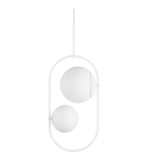 Pendant lamps spheres - UMMO KOBAN C white ceiling pendant lamp KOC211P0 - product 1