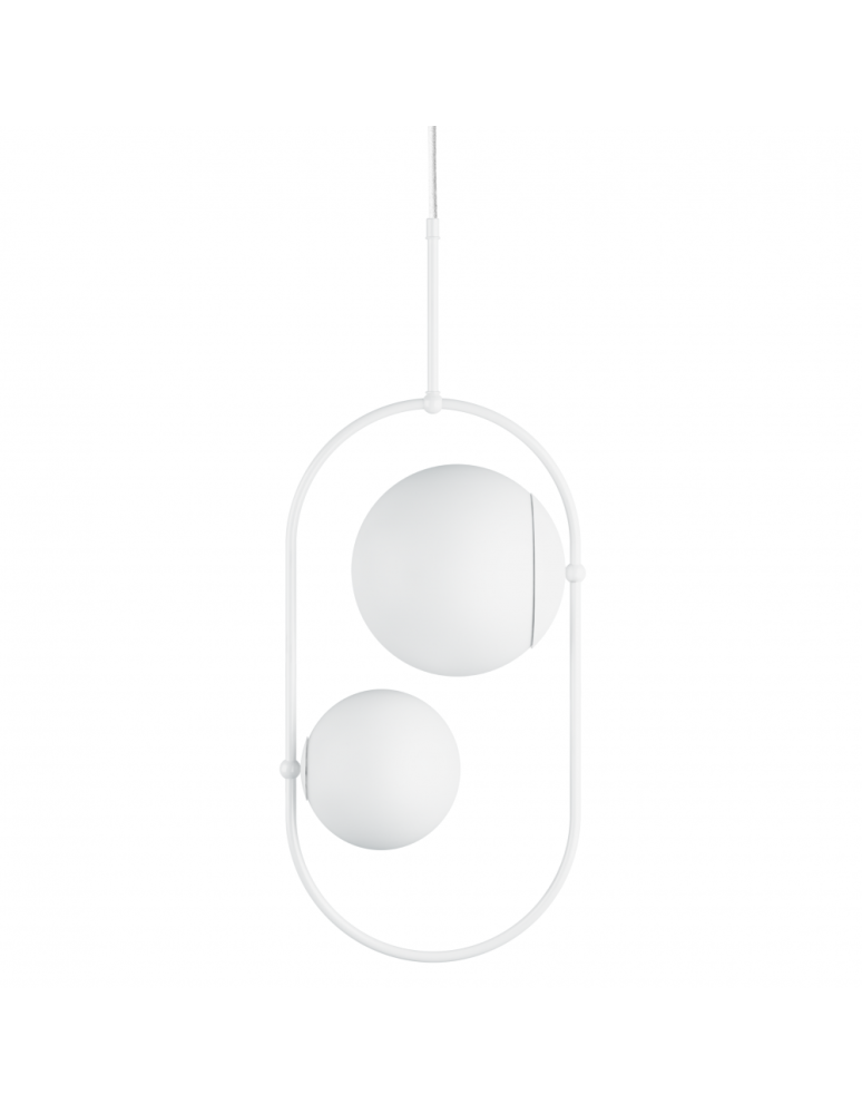 Pendant lamps spheres - UMMO KOBAN C white ceiling pendant lamp KOC211P0 - product kolory-swiatla.pl 1
