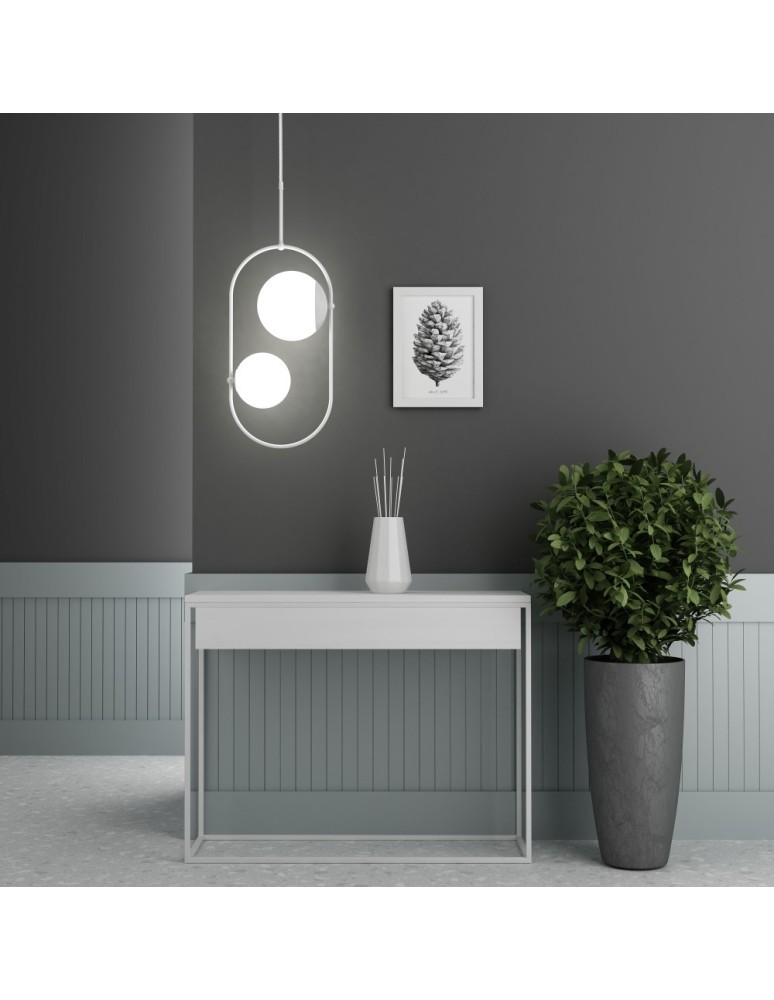 Pendant lamps spheres - UMMO KOBAN C white ceiling pendant lamp KOC211P0 - product kolory-swiatla.pl 2