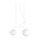 Pendant lamps spheres - UMMO KOBAN A white ceiling pendant lamp KOA211P0. - product 1