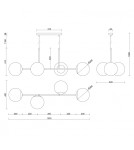 Pendant lamps spheres - UMMO KOP E white ceiling pendant lamp KPE411P0 - product 2