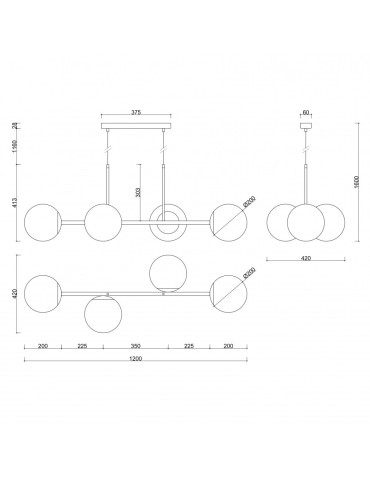 UMMO KOP E white ceiling pendant lamp KPE411P0 - product 2