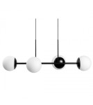 Pendant lamps spheres - UMMO KOP E black ceiling pendant lamp KPE422P0 - product 1