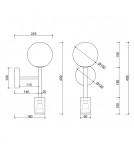 Wall lamps - UMMO KOP C black wall lamp / wall sconce KPC22000 - product 5