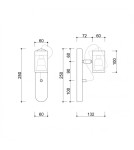 Adjustable wall lamps - UMMO KOP F black wall lamp / wall sconce KPF122P0 - product 4