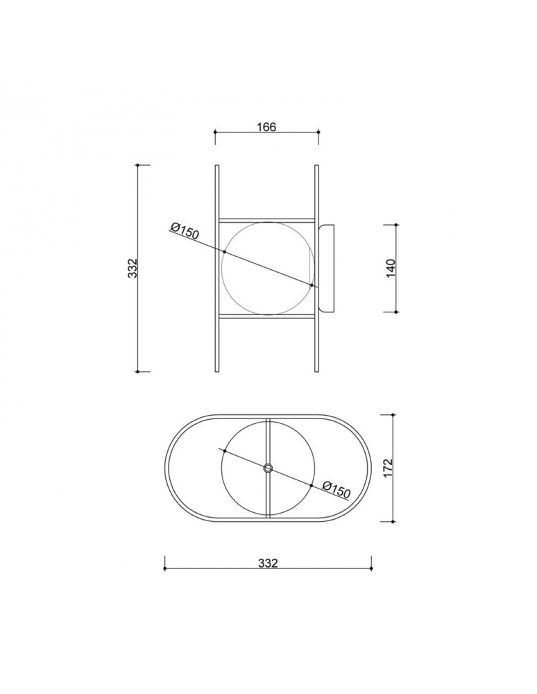 Loft wall lamps - industrial - UMMO KUGLO C wall lamp / wall sconce KUC12000 - product kolory-swiatla.pl 7