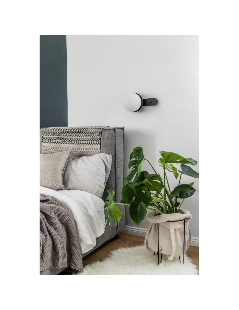 Scandinavian style wall lamps - UMMO KUUL D1 black wall lamp / wall sconce with switch KLD12001 - product kolory-swiatla.pl 4