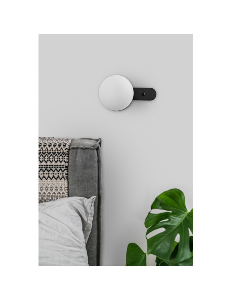 Scandinavian style wall lamps - UMMO KUUL D1 black wall lamp / wall sconce with switch KLD12001 - product kolory-swiatla.pl 5