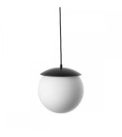 Pendant lamps spheres - UMMO KUUL E black ceiling pendant lamp KLE122P0 - product 1