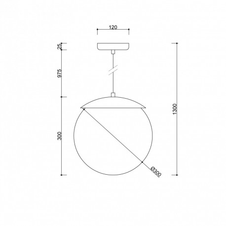 UMMO KUUL E czarna sufitowa lampa wisząca KLE122P0