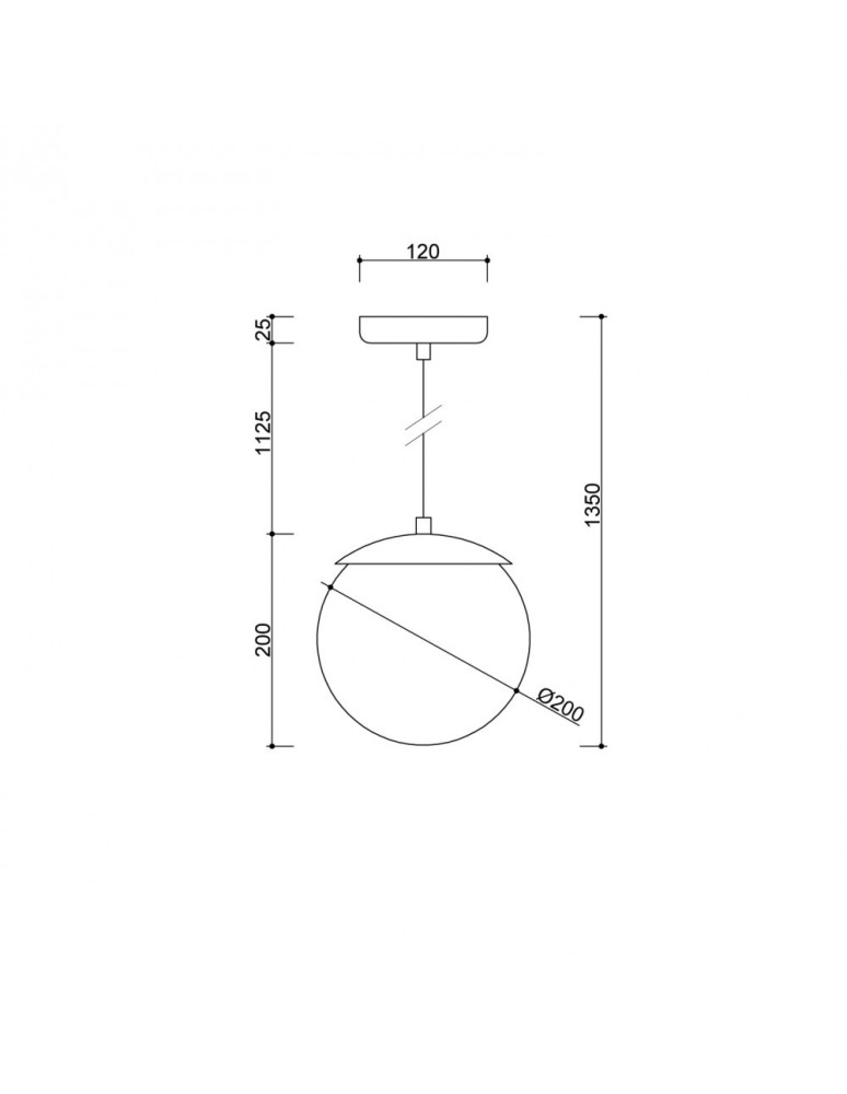 Pendant lamps spheres - UMMO KUUL G black ceiling pendant lamp KLG122P0. - product kolory-swiatla.pl 2