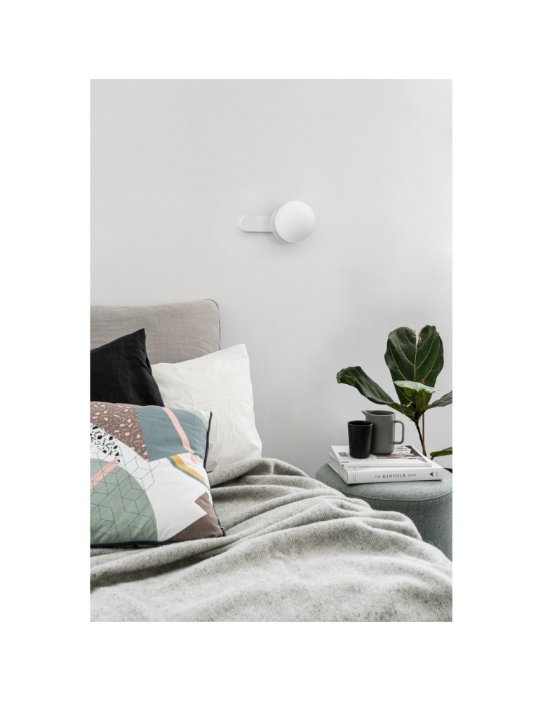Scandinavian style wall lamps - UMMO KUUL D white wall lamp / wall sconce KLD11000 - product kolory-swiatla.pl 5