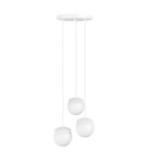 Pendant lamps spheres - UMMO KUUL F3 triple white ceiling pendant lamp KLF311P3. - product 1