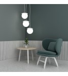 Pendant lamps spheres - UMMO KUUL F3 triple white ceiling pendant lamp KLF311P3. - product 2