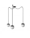 UMMO KUUL F3 triple black ceiling pendant lamp with adjustable length KLF322P2