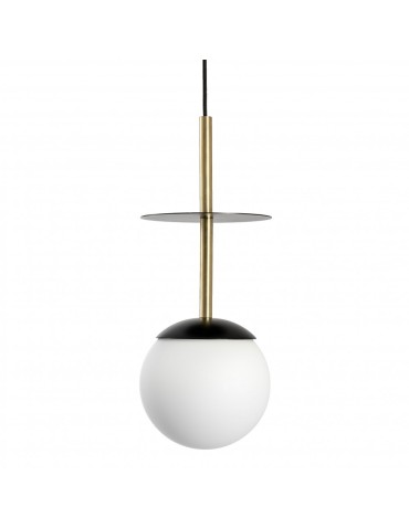 UMMO PLAAT A BRASS black ceiling pendant lamp with brass PLA132P0.