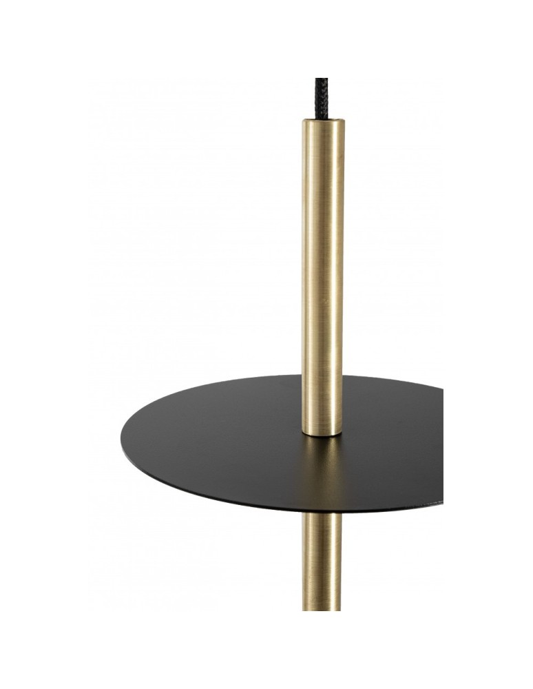 Pendant lamps spheres - UMMO PLAAT A BRASS black ceiling pendant lamp with brass PLA132P0. - product kolory-swiatla.pl 4