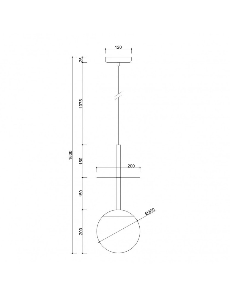 Pendant lamps spheres - UMMO PLAAT A BRASS black ceiling pendant lamp with brass PLA132P0. - product kolory-swiatla.pl 6