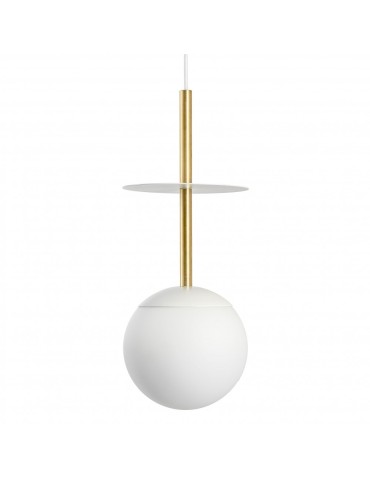 UMMO PLAAT A BRASS white ceiling pendant lamp with brass PLA131P0.