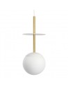 UMMO PLAAT A BRASS white ceiling pendant lamp with brass PLA131P0.