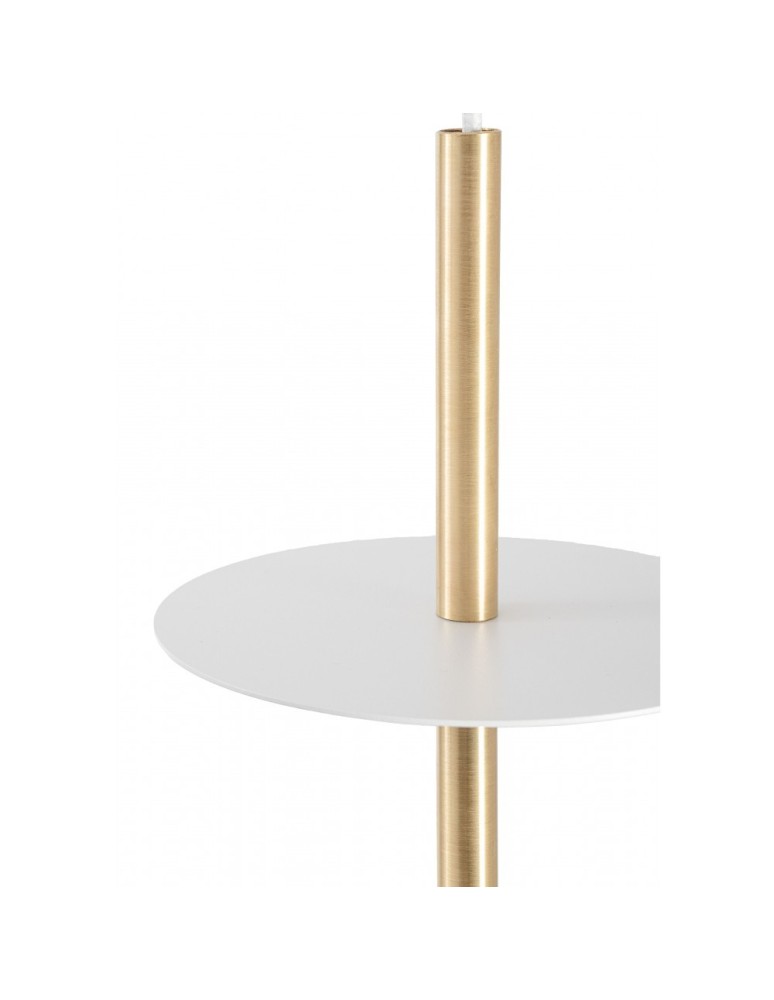 Pendant lamps spheres - UMMO PLAAT A BRASS white ceiling pendant lamp with brass PLA131P0. - product kolory-swiatla.pl 4