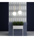 Pendant lamps spheres - UMMO PLAAT A BRASS white ceiling pendant lamp with brass PLA131P0. - product 5