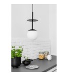 Pendant lamps spheres - UMMO PLAAT A black ceiling pendant lamp PLA122P0. - product 2