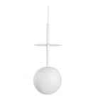 Pendant lamps spheres - UMMO PLAAT A white ceiling pendant lamp PLA111P0. - product 1
