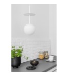 Pendant lamps spheres - UMMO PLAAT A white ceiling pendant lamp PLA111P0. - product 2