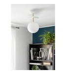Ceiling lamps - UMMO PLAAT B white ceiling lamp / plafond with brass PLB11303 - product 2
