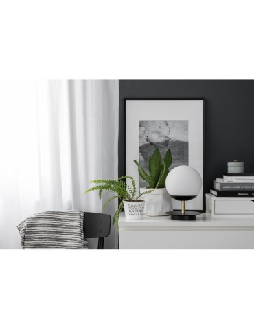 UMMO PLAAT ST black table lamp with brass PLS132P1 - product 2