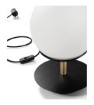 Nightlights - UMMO PLAAT ST black table lamp with brass PLS132P1 - product 4
