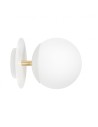 UMMO PLAAT C white wall lamp / wall sconce with brass PLC11300