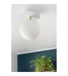 Scandinavian style wall lamps - UMMO PLAAT C white wall lamp / wall sconce with brass PLC11300 - product 3