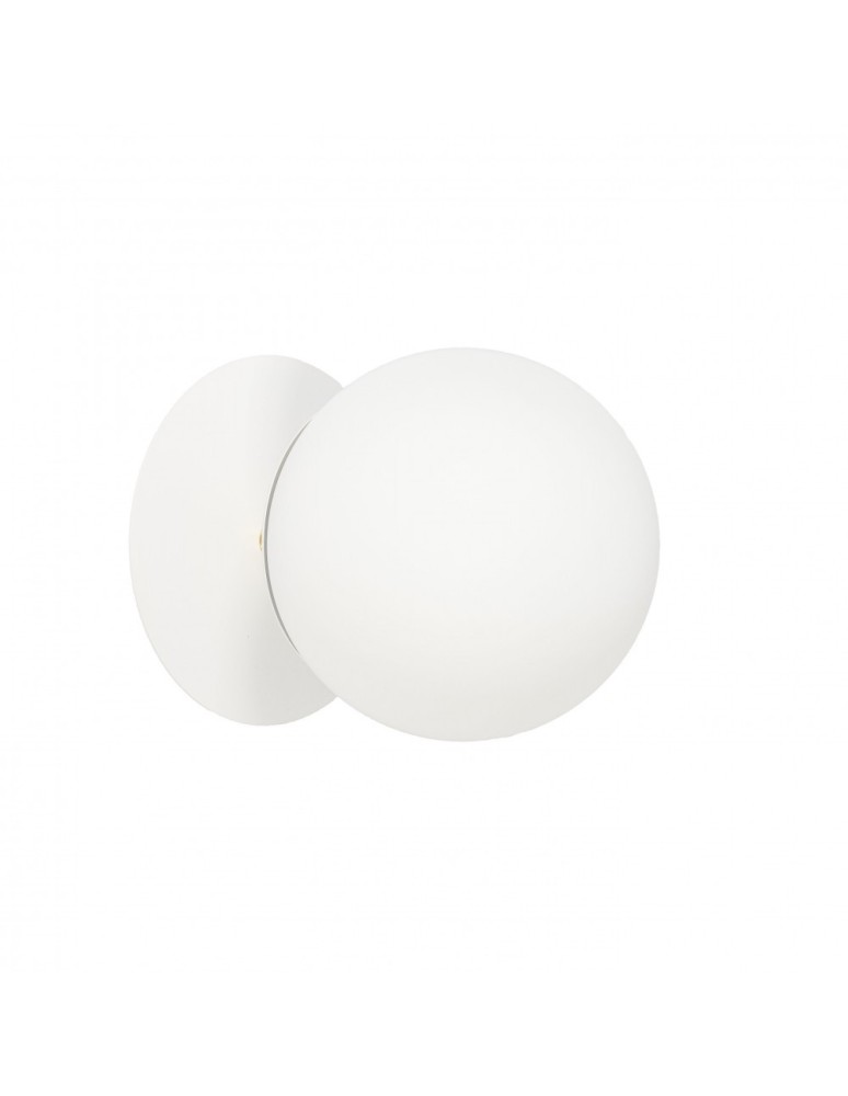 Scandinavian style wall lamps - UMMO PLAAT C white wall lamp / wall sconce with brass PLC11300 - product kolory-swiatla.pl 4