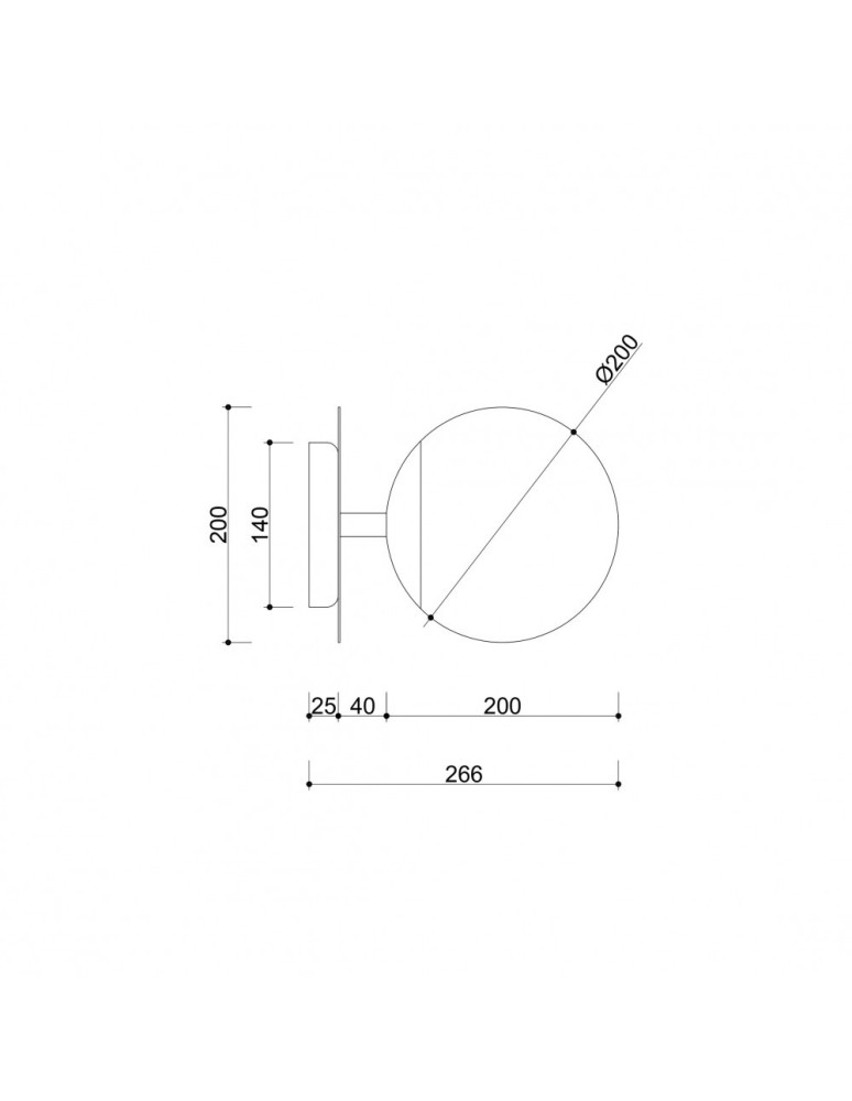 Scandinavian style wall lamps - UMMO PLAAT C black wall lamp / wall sconce PLC12000 - product kolory-swiatla.pl 4