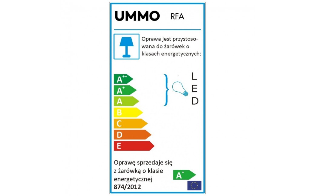 UMMO REFA A czarna lampa ścienna / kinkiet RFA12000