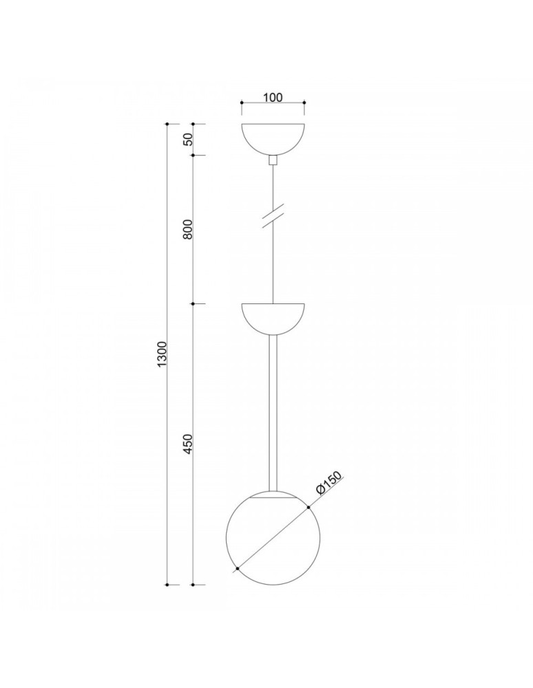 Pendant lamps spheres - UMMO GLADIO black ceiling pendant lamp GLA122P0 - product kolory-swiatla.pl 6