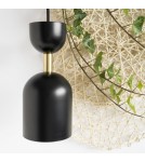 Pendant lamps - UMMO SUPURU black ceiling pendant lamp with brass tube SUA132P0 - product 2