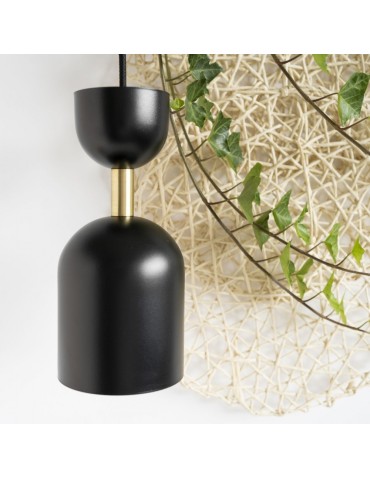 UMMO SUPURU black ceiling pendant lamp with brass tube SUA132P0 - product 2